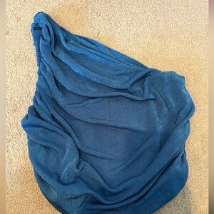 Sparkly Blue One Shoulder Top